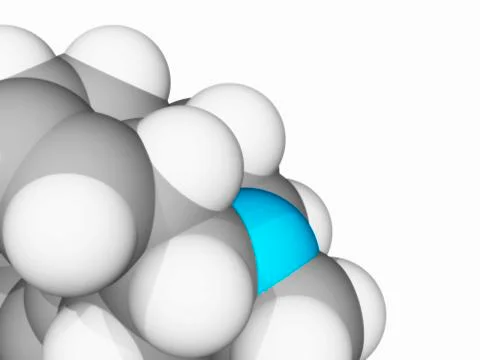 Molecular model Stock Illustration