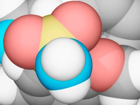 Molecular model Stock Illustration