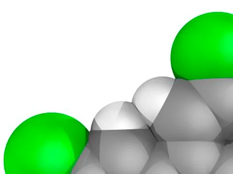 Molecular model Stock Illustration