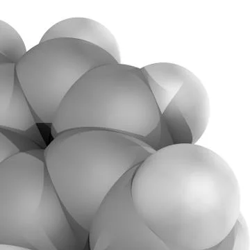 Molecular model Stock Illustration