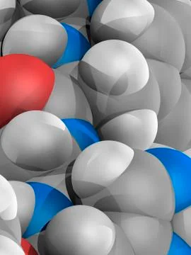 Molecular model Stock Illustration