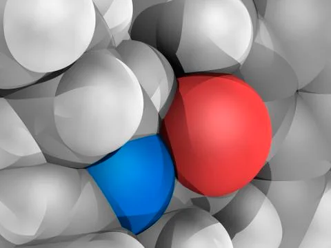 Molecular model Stock Illustration