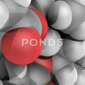 Molecular model Stock Illustration