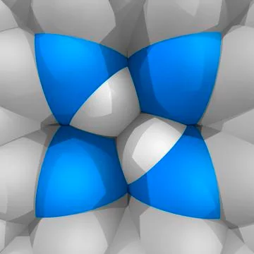 Molecular model Stock Illustration
