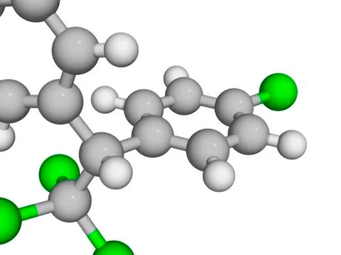 Molecular model Stock Illustration