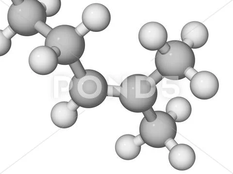 Molecular model Stock Illustration