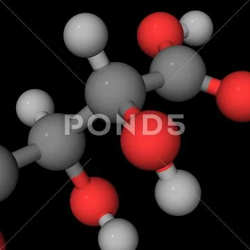 Molecular model Stock Illustration