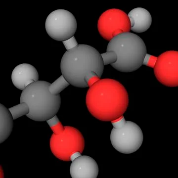 Molecular model Stock Illustration