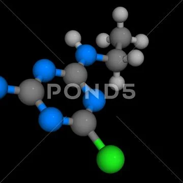 Molecular model Stock Illustration