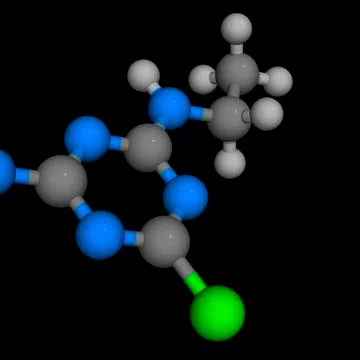 Molecular model Stock Illustration