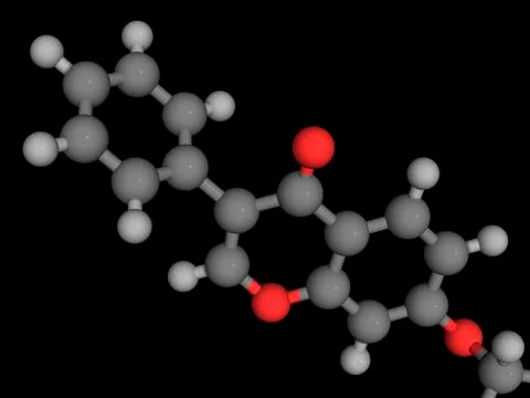 Molecular model Stock Illustration
