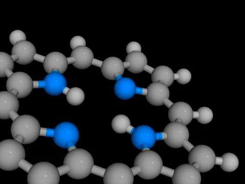 Molecular model Stock Illustration
