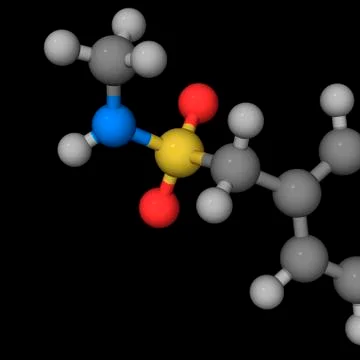 Molecular model Stock Illustration