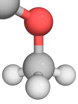 Molecular model Stock Illustration