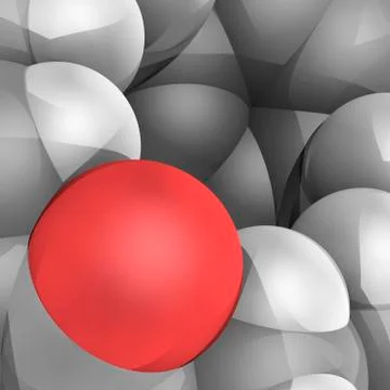 Molecular model Stock Illustration