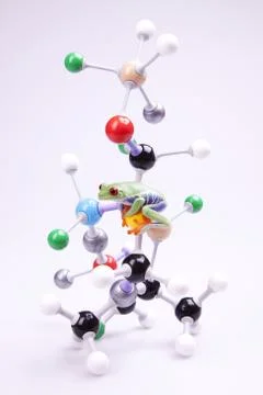 Molecular model Foto stock