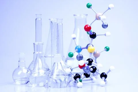Molecular model Stock Photos