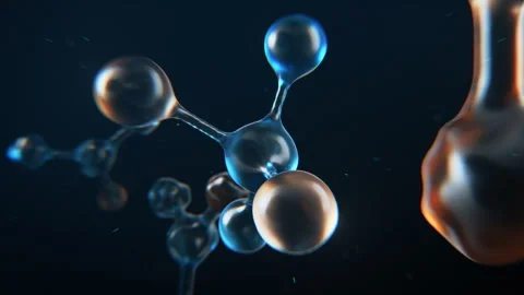 Molecular Modeling Software Screen Replacement Template Video stock 319831971