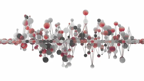 Molecular Network Loop. Stock Footage 91837594