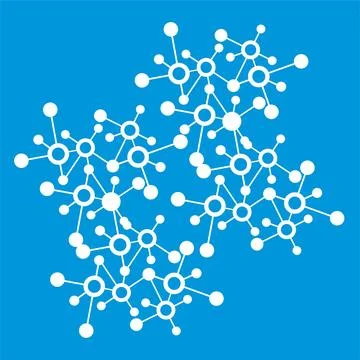 Molecular or digital tech connection network イラスト素材
