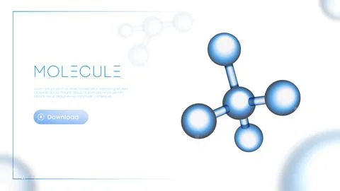 Molecular particles background compounding template. Gene abstract network Illustrazione stock