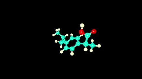 Molecular Particles in Motion | High-Quality 4K Scientific Visualization Footage 動画素材 300767399