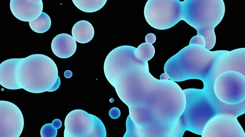 Molecular physics and biotechnology. Dynamics of a chemical liquid Stock Footage 159076056