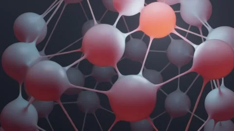 Molecular science background motion loop Stock Footage 322110983