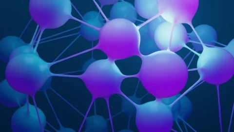 Molecular science background motion loop Stock Footage 322110984