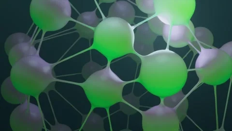 Molecular science background motion loop Stock Footage 322110991