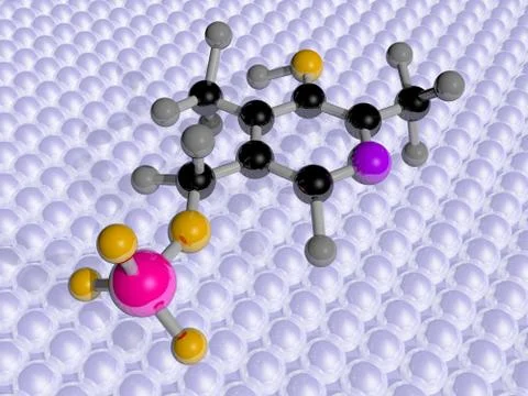 Molecular Science Vitamin B6 Stock Illustration