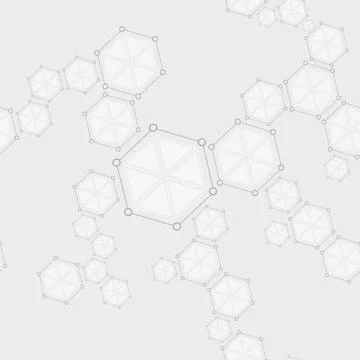 Molecular seamless structure abstract drawing background Molecular seamles... Foto stock