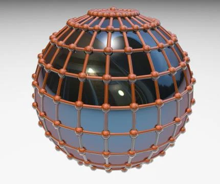 Molecular sphere Stock Illustration