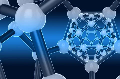 Molecular spheres Illustrazione stock