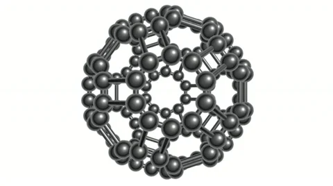 Molecular spherical lattice Video stock 22178039