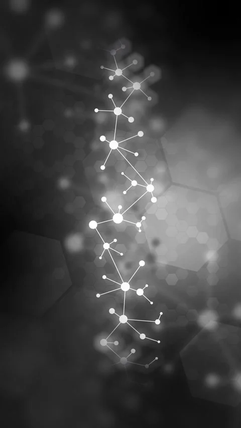 Molecular structural grid. Lines and dots forming a mesh. Stock Footage 275279578