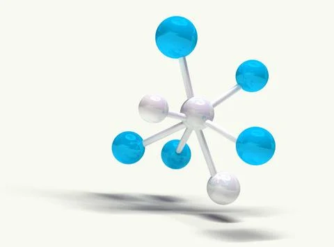 Molecular structure 3d image of molecular structure isolated in white Copy... Stock Photos
