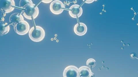Molecular Structure Abstract Background for Cosmetic, Science Illustration