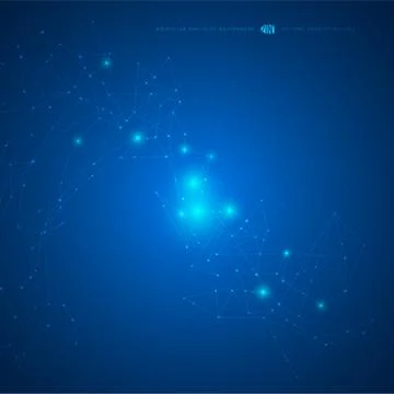 Molecular structure. Abstract background Stock Illustration