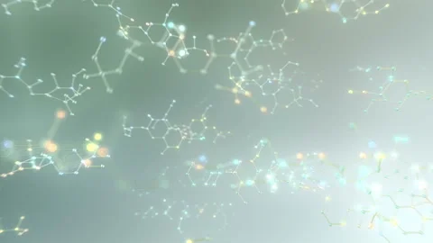 Molecular structure Ah white2 4k Vídeos de archivo 111065504