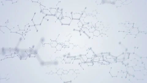 Molecular structure Ah white4 4k 스톡 동영상 111065450