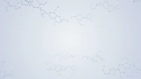 Molecular structure Ah2 white4 4k Stock-Footage 113107088