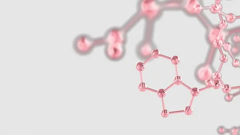 Molecular structure alpha background 스톡 동영상 344916761