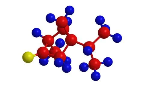 Molecular structure of alpha thujone (present in absinthe) Ilustración de archivo