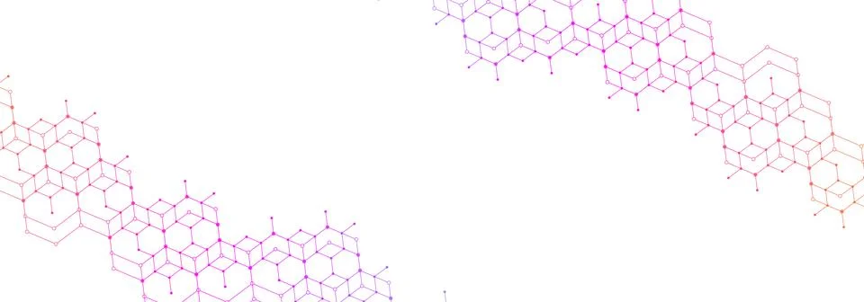 Molecular structure and genetic engineering, atom, neural network, neurons, DNA Illustrazione stock