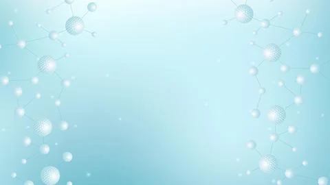 Molecular structure and genetic engineering, atom, neural network, neurons, DNA Illustrazione stock