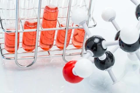 Molecular Structure and the liquid in Test Tube Photos