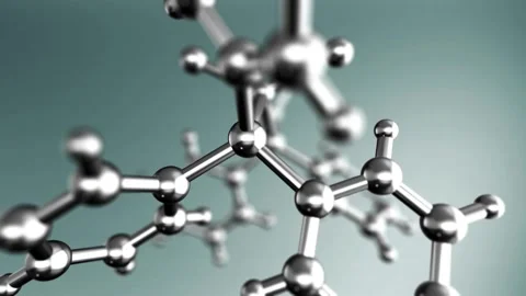 Molecular Structure Animation With Subtle Camera Movement Video stock 342902611