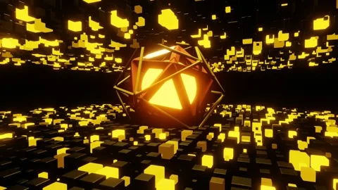 Molecular structure at the atomic level. 3d rendered conceptual background. Stock Footage 256803236