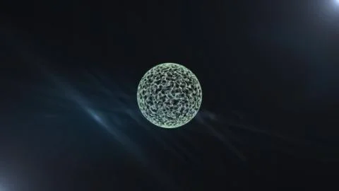 Molecular structure at the atomic level on the black background. 스톡 일러스트